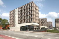 Kategorie „Neubau“ Preis: Studentenwohnheim „Woodie“ in Hamburg von Sauerbruch Hutton Architekten, Berlin 