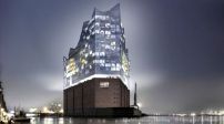 Geplante Elbphilharmonie in Hamburg (Architekten: Herzog & de Meuron)