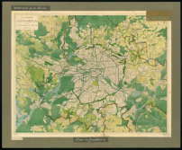 Brix & Genzmer: Grnflchenplan im Mastab 1:60.000 fr den Wettbewerb Gro-Berlin 1910 (einer der beiden 1. Preise) 