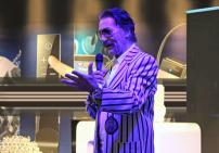 Luigi Colani auf der internationalen Funkausstellung 2013 in Berlin 