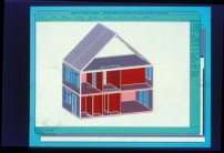 Screenshot eines Hauses, das von einem Studenten im Rahmen eines CAAD-Seminars an der TUM digital gebaut wurde. 