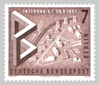 Vom Briefwechsel zur Briefmarke: Die IBA 57 in Berlin startete auch mit einem Schriftwechsel. 