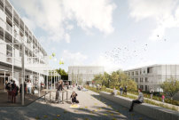 Den Entwurf für den Neubau der Staatliche Gemeinschaftsschule am Hartwege in Weimar hat die Montag Stiftung aus Bonn konstruktiv begleitet und komplett selbst finanziert.