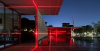 „Geometry of Light“ von Luftwerk in Kollaboration mit dem Architekten Iker Gil im Barcelona-Pavillon, Februar 2019