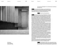 Doppelseite aus der Publikation architects on architects, Seite 82/83, Abb. Carlo Scarpa, Olivetti Showroom Venedig 1957-1958. Fotografie: seier+seier  