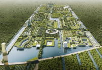 Die Smart Forest City im mexikanischen Cancun soll auf 557 Hektar Platz für 130.000 Einwohner bieten, 362 Hektar davon sind begrünte Flächen.  