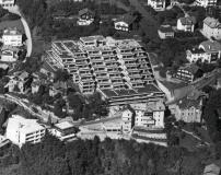 Norbert Heltschl, Terrassenhausanlage Htting, Innsbruck, 196874, Luftaufnahme 1972