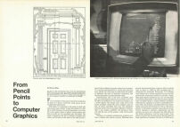 Seiten aus „From Pencil Points to Computer Graphics“ von Murray Milne, 1970 