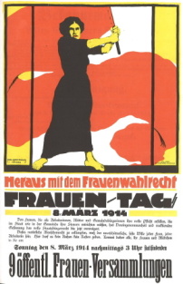 Plakat für den Frauentag am 8. März 1914 von Karl Maria Stadler