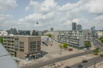 Einer der Ausstellungsorte: Quartier am Blumengroßmarkt, das auf einem städtebaulichen Konzept des Berliner Büros bbzl basiert. 