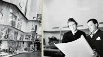 Aino und Alvar Aalto bei der Weltausstellung in New York 1939. 