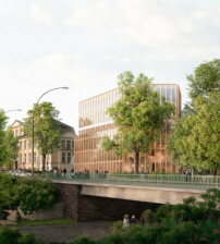 3. Preis: DFZ Architekten (Hamburg) mit Atelier Loidl (Berlin), Eingangsbauwerk Baufeld 2 