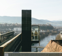 Preisträger 2021: Panoramalift Steyr, Oberösterreich; Bauherrin: Stadtbetriebe Steyr, Peter Hochgatterer; Architektur: reitter architekten (Innsbruck)  