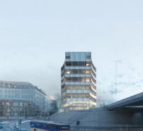 Esch Sintzel Architekten: Entwurf fr Wohn- und Geschftshaus in Winterthur, Visualisierung