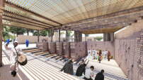 Ein 3. Preis: Kulturzentrum in einer Oase in M'hammid El Ghizlane, Marokko von Aziza Chaouni Projects (Fez) 
