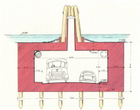 Eugenio Miozzis Pläne für die Unterlagunen-Autobahn in Venedig 