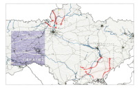 Die Karte zeichnet rumliche Beziehungen und aktuelle Truppenbewegungen in der Ukraine nach.