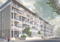 1. Preis: HS Architekten und Concular (beide Berlin) für den Mehr-Generationen-Wohnraum Ahorngarten