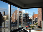 Vom Haus aus sind alle vier Hauptkirchen Stralsunds zu sehen