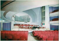Das RAI-Auditorium, fotografiert in seiner ursprünglichen Konfiguration von 1952.