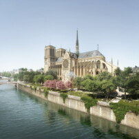 Die neue Ufergestaltung entlang der Seine 