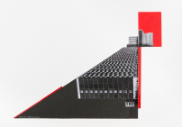 Collage Rostock Lütten Klein #1 aus der Serie „Deconstructing Plattenbau“, 2020   