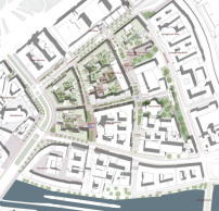 Lageplan von OS arkitekter (Kopenhagen) und cka czyborra klingbeil architekturwerkstatt (Berlin)