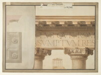 Büro von Sir John Soane: Vorlesungsillustration für die Royal Academy of Arts „Die ionische Ordnung nach den Römern