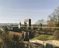 Preisträger 2021: Panoramalift Steyr, Oberösterreich; Bauherrin: Stadtbetriebe Steyr, Peter Hochgatterer; Architektur: reitter_architekten (Innsbruck)
