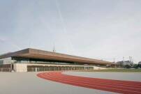 Dietrich Untertrifaller Architekten errichteten im Münchner Olympiapark eine neue Sportstätte für die TU München. Das Büro konnte international einen deutlichen Sprung machen. Foto: Aldo Amoretti