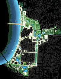 Durch den Blaugrünen Ring sollen die wichtigsten Plätze, Theater und Museen miteinander verbunden werden. 
