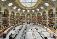 Luftaufnahme der Bibliothque Nationale de France Richelieu