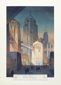 Thomas W. Schaller (*1959): From the City. Architekturfantasie, 1990 