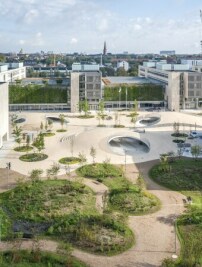 Karen-Blixens-Platz von A. P. Mller-Fonden, COBE Architects, PP Landskab und SLA Architects. Foto: Rasmus Hjortshj / COAST 