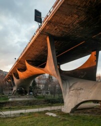 Industrieviadukt/Musmeci-Brücke in Potenza von Sergio Musmeci, 1967–76 