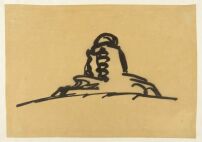 Erich Mendelsohn, Entwurfsskizze zum Einsteinturm (wahrscheinlich Juni 1920) 