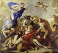 Luca Giordano: Die Jugend von den Lastern versucht, 1664