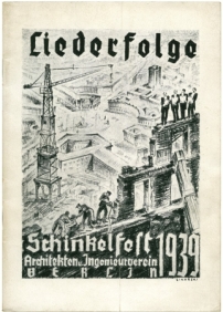 Liedertafel fr das Schinkelfest 1939, Titelblatt
