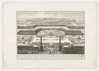Erstes Projekt für Schönbrunn um 1688, Kupferstich 