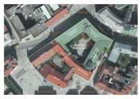 Luftbild des Gesamtensembles des Mnchner Stadtmuseums (Bestandssituation) 