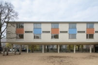 Die Hansa-Grundschule Berlin entstand 1957 nach Plnen von Bruno Grimmek. 