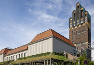 Ausstellungsgeb�udes nach der Sanierung, Westansicht