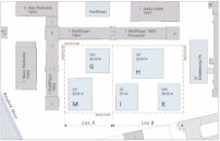 Baufeld 4 Dragonerareal: Aufteilung in Los A [Gebude G und M] und Los B [Gebude I, H und K]