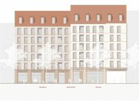 Los 2, ein 1. Preis: blrm Architekt*innen (Hamburg), Ansicht Jdenstrae