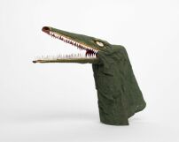 Lotte Collein und Edmund Collein, Handpuppe Krokodil, 1942/1943; Schenkung Ursula Kirsten-Collein, Berlin, 2020