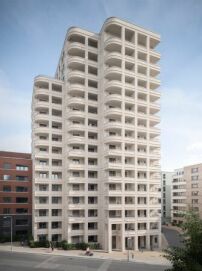 Preistr�ger 2024: Wohnhochhaus Drei Horizonte in Frankfurt am Main, O&O Baukunst / ARGE Schwedler Trio (O&O Baukunst mit Stefan Forster Architekten & Karl Dudler Architekten)