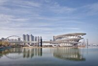 Aus der Ausstellung �Tools for Better Cities�: Meixi Urban Helix, Changsha  