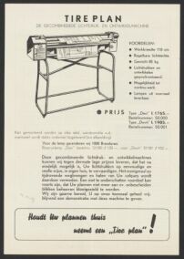 Werbung f�r einen �Tireplan�, ein speziell f�r Architekturb�ros entwickeltes Fotokopierger�t, um 1955.