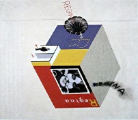 Herbert Bayer, Entwurf für den Multi-Media-Messestand eines Zahnpastaherstellers, 1924   