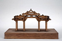 Modell der Konstruktion (Ausschnitt): stliche Haupthalle (Dong Dadian) des Buddhaglanz-Tempels (Fougang Si), Wutai, Provinz Shanxi (Tang-Dynastie, 857)